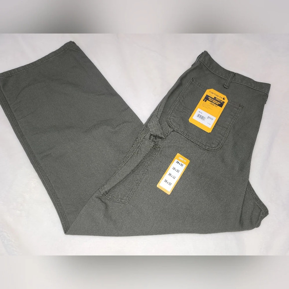 Carhartt Olive Green Chinos Classic Style - Picture 12 of 12